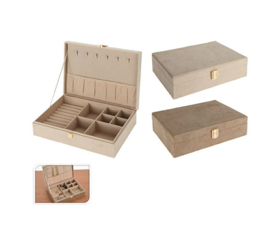 BOITE A BIJOUX 28X19X7CM