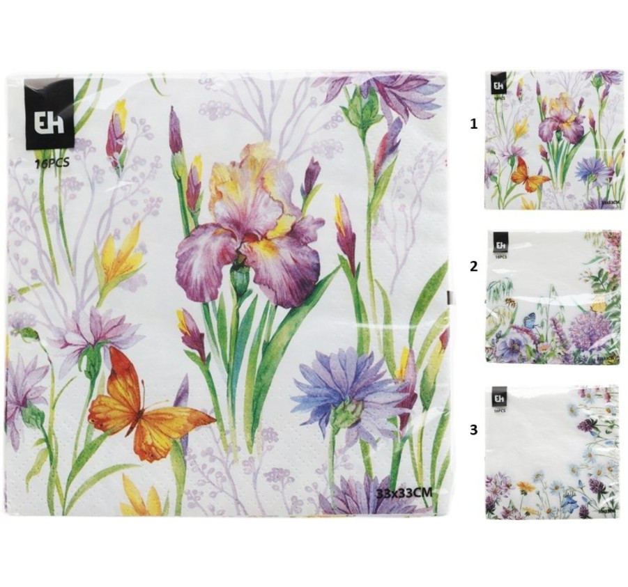 SERVIETTES EN PAPIER 33X33CM