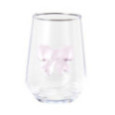 VERRE 400ML AVEC DECOR NOEUD