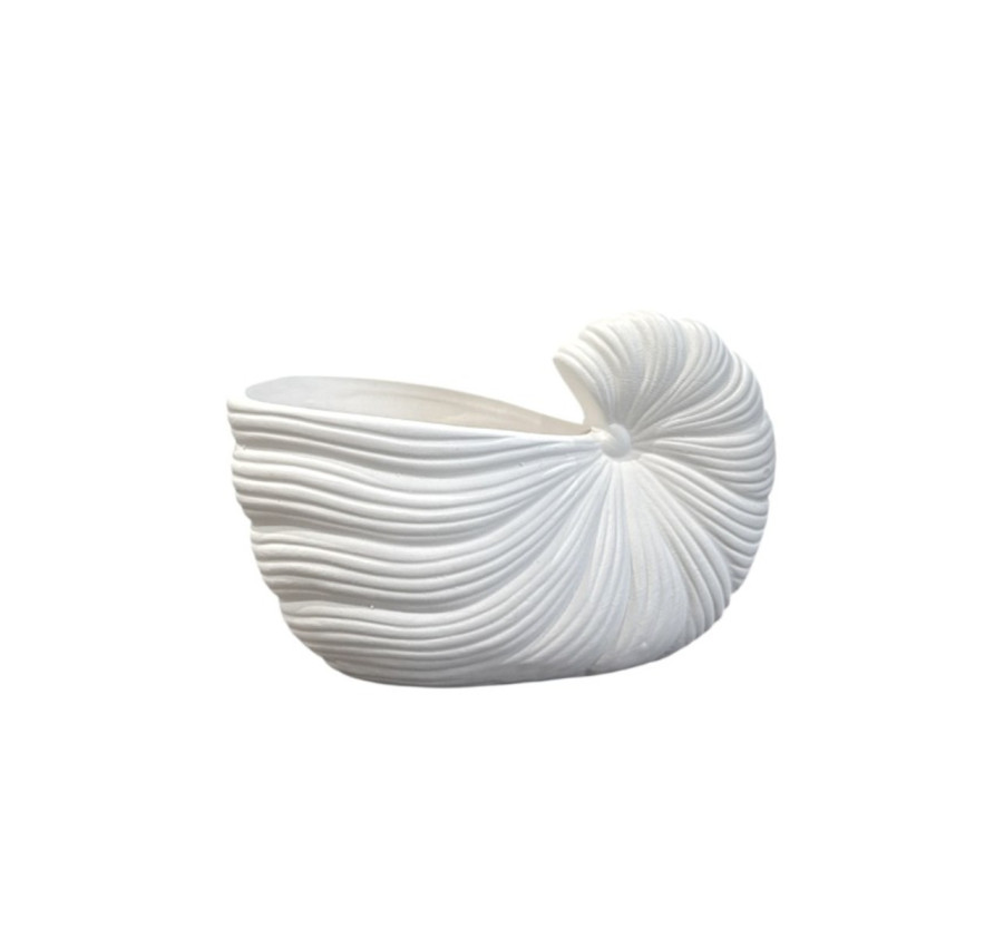 POT DE FLEURS FORME COQUILLAGE