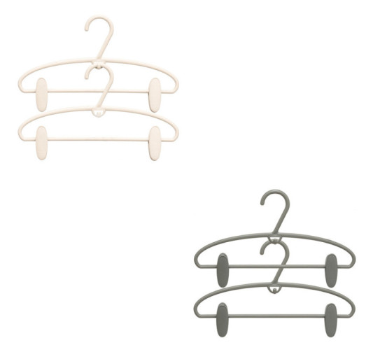 SET DE 4 CINTRES EN PLASTIQUE