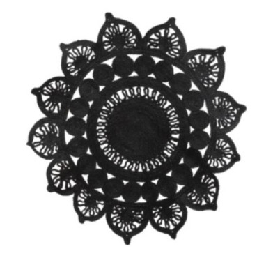 TAPIS JUTE COLORIS NOIR