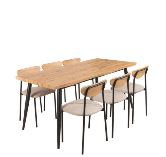 ENSEMBLE TABLE ET 6 CHAISES