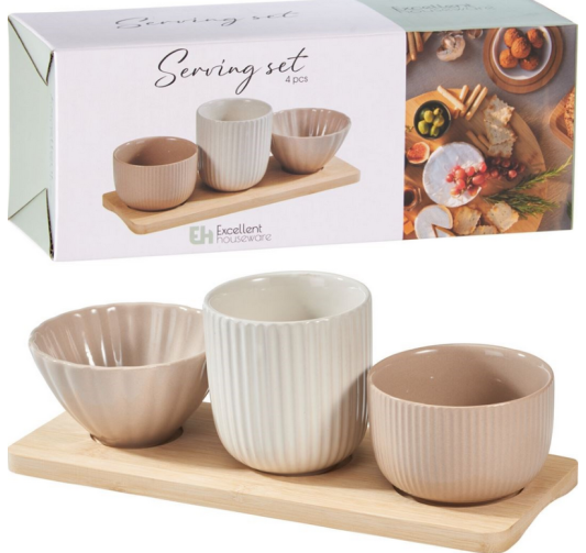 SET DE 3 BOLS EN PORCELAINE