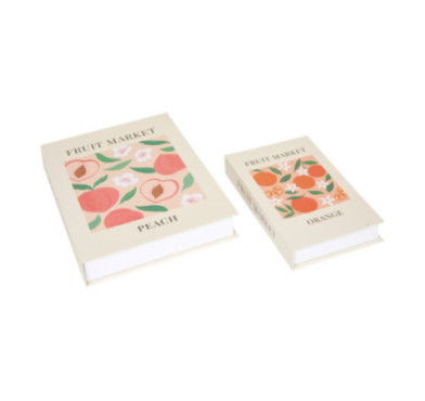 SET DE 2 BOITES LIVRE FRUITS