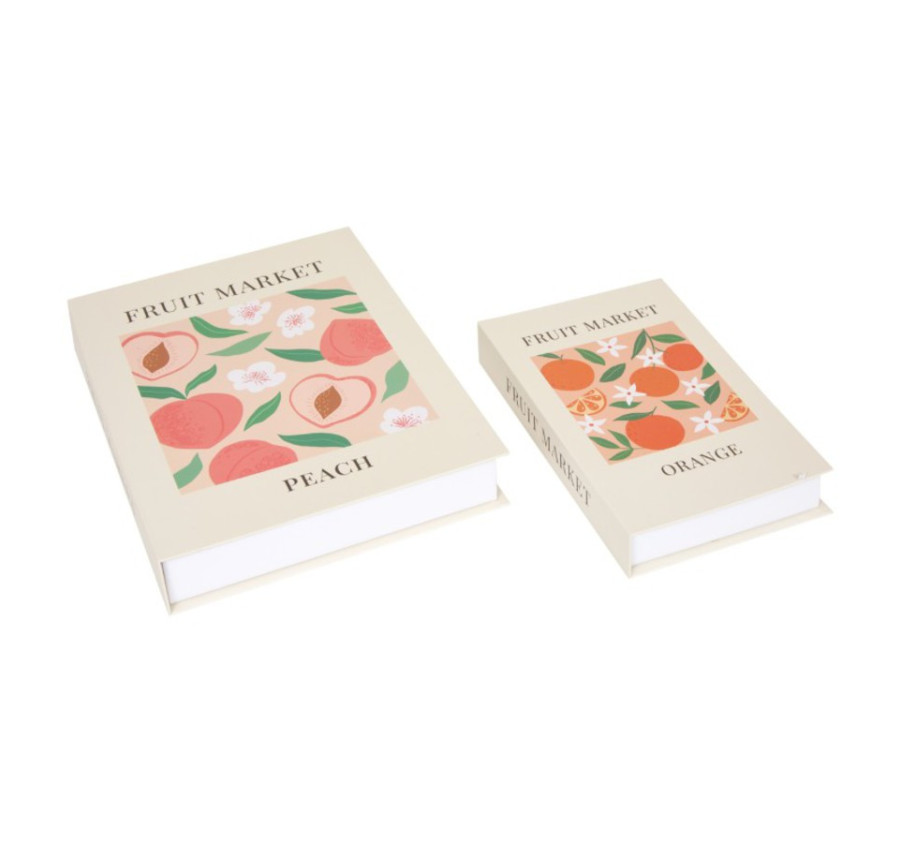 SET DE 2 BOITES LIVRE FRUITS