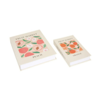 SET DE 2 BOITES LIVRE FRUITS
