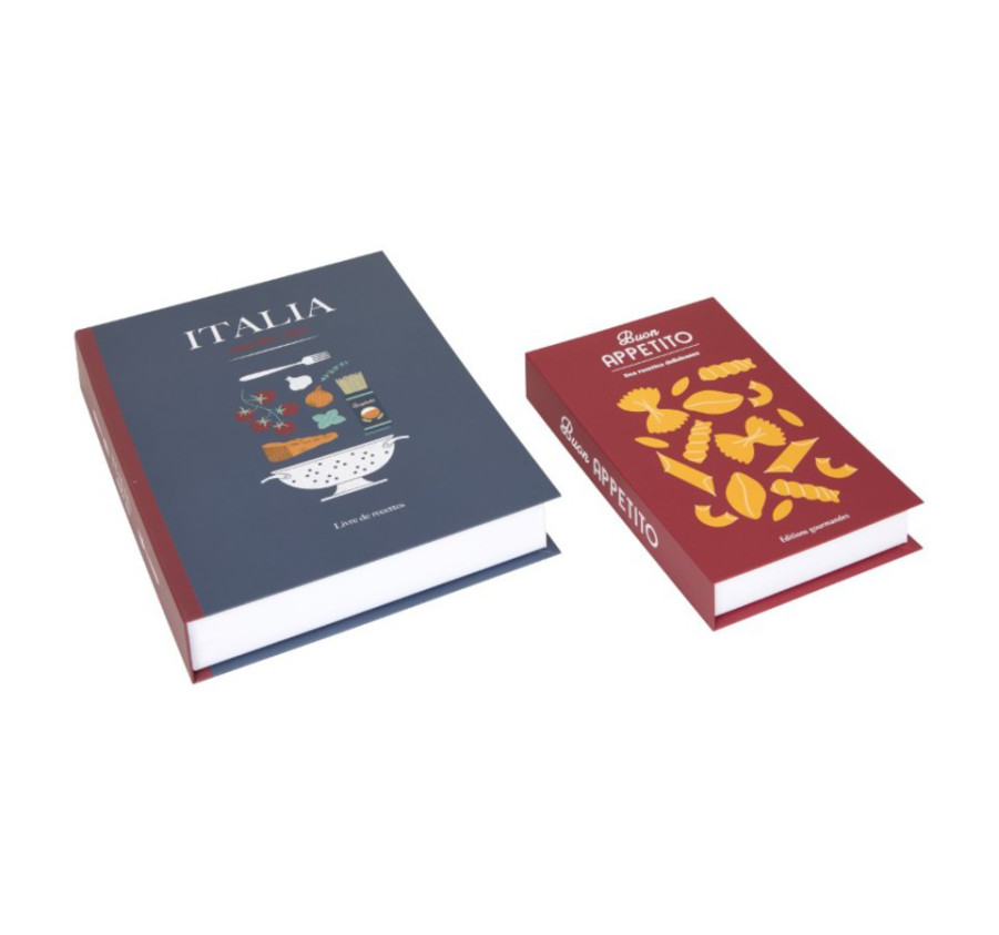 SET DE 2 BOITES LIVRE ITALIA