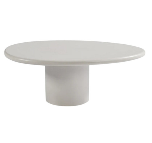 TABLE BASSE ORGANIQUE BLANCHE