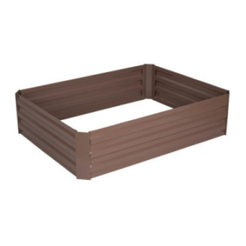 JARDINIERE EN KIT METAL MARRON