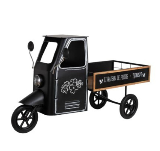 CAMION PORTE PLANTE NOIR