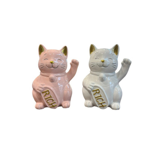 TIRELIRE MANEKI NEKO 16X12CM