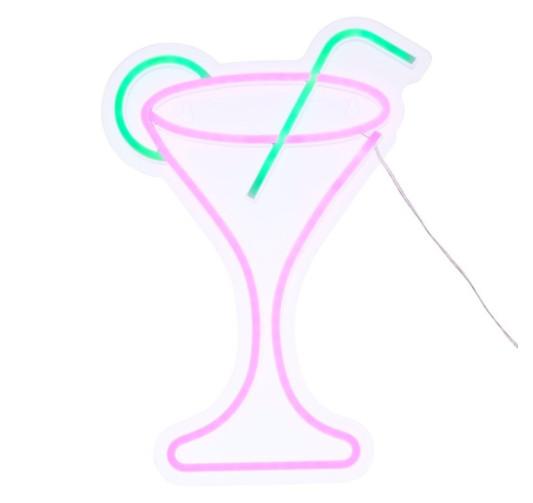 NEON LED COCKTAIL 24.8X34.7CM
