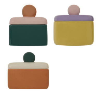 BOITE EN CERAMIQUE 14.5X13X9CM