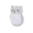CHOUETTE EN CIMENT BLANC