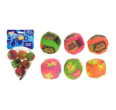 SET 6 BALLES A EAU COLOREES