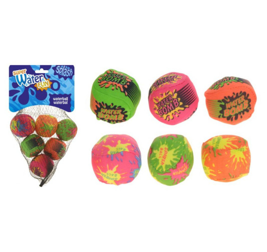 SET 6 BALLES A EAU COLOREES