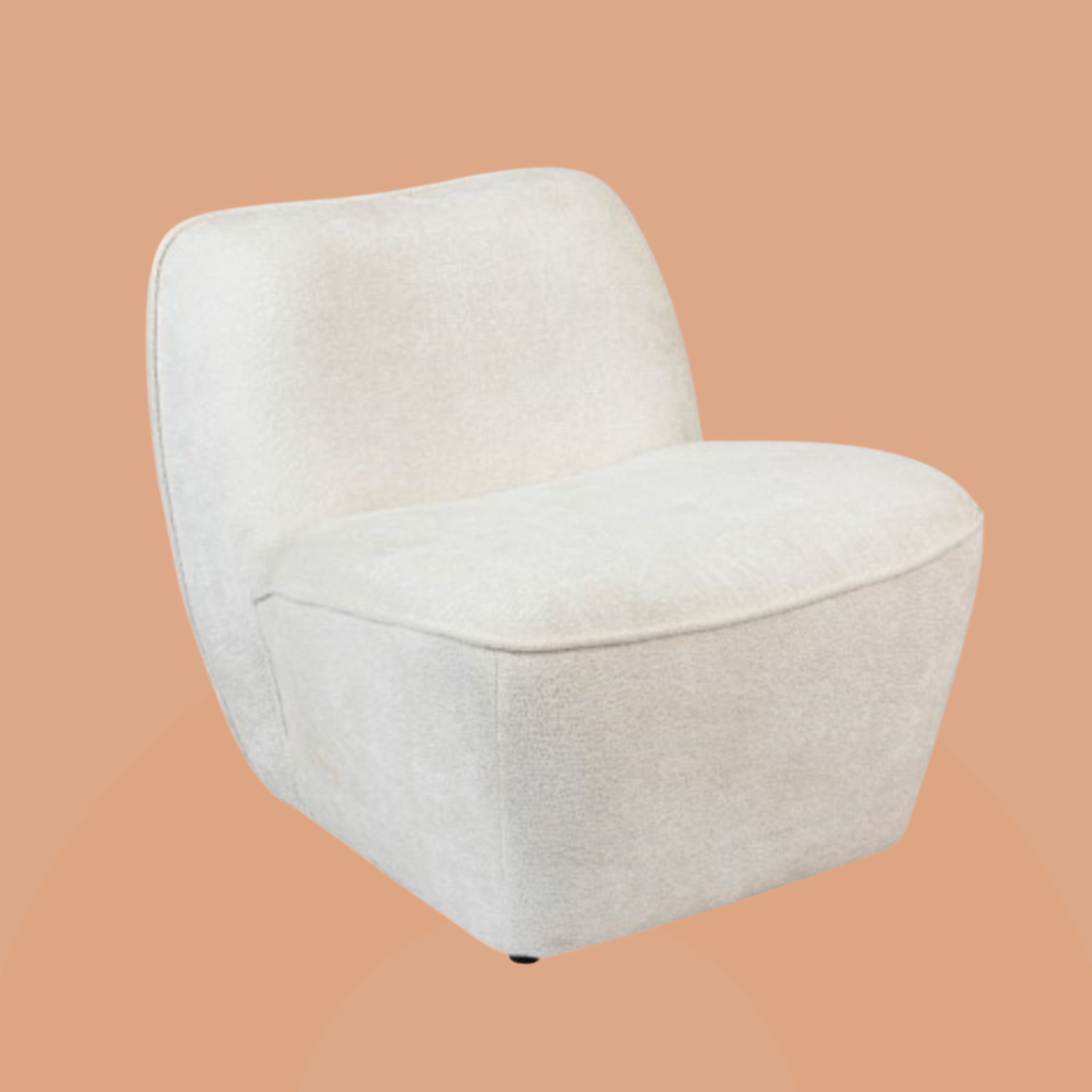 FAUTEUIL CHENILLE BLANC