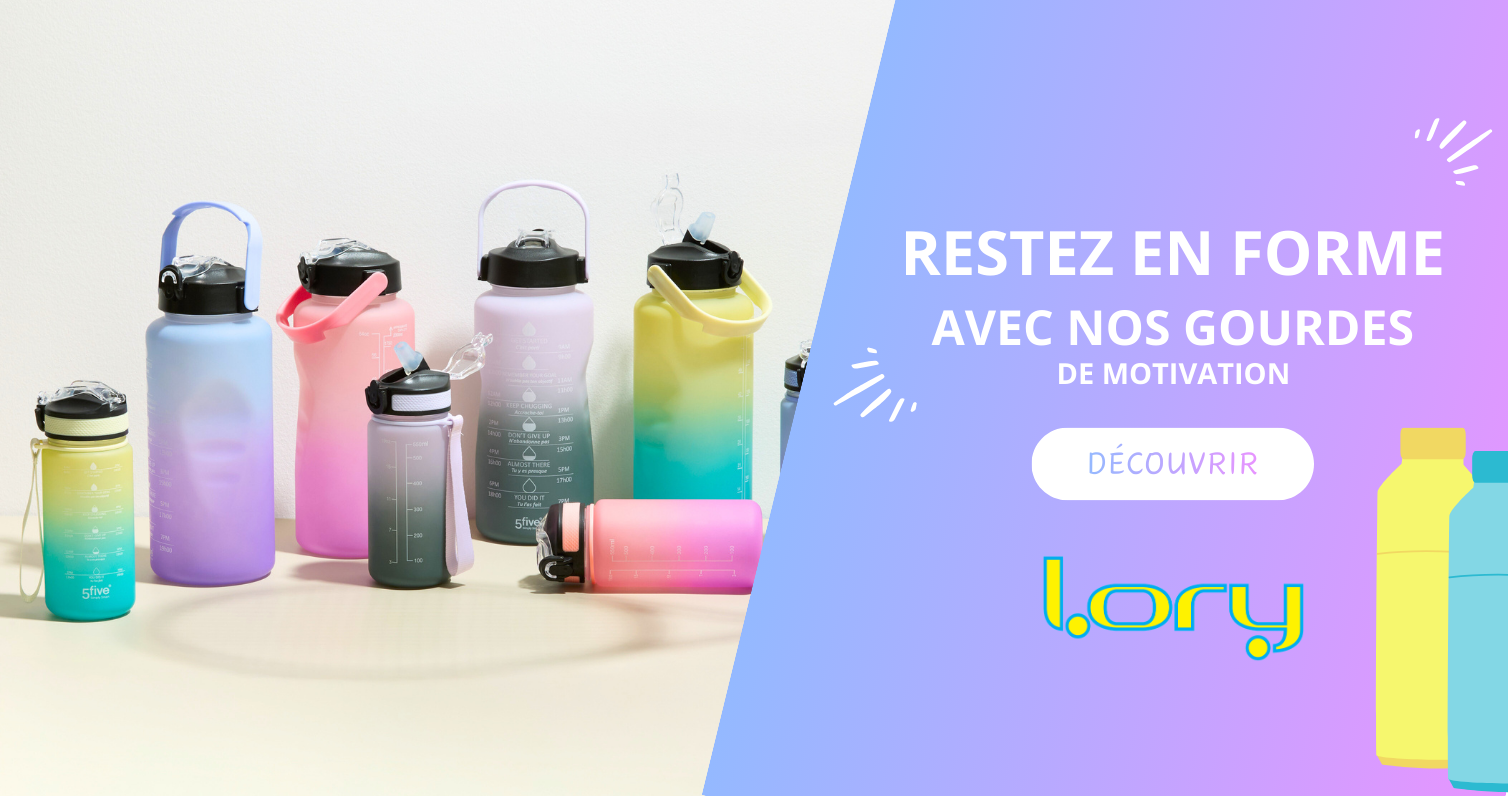 Restez en forme avec nos gourdes de motivation !